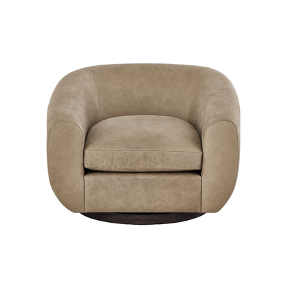 Universal Fitz Fabric And Leather Swivel Chair