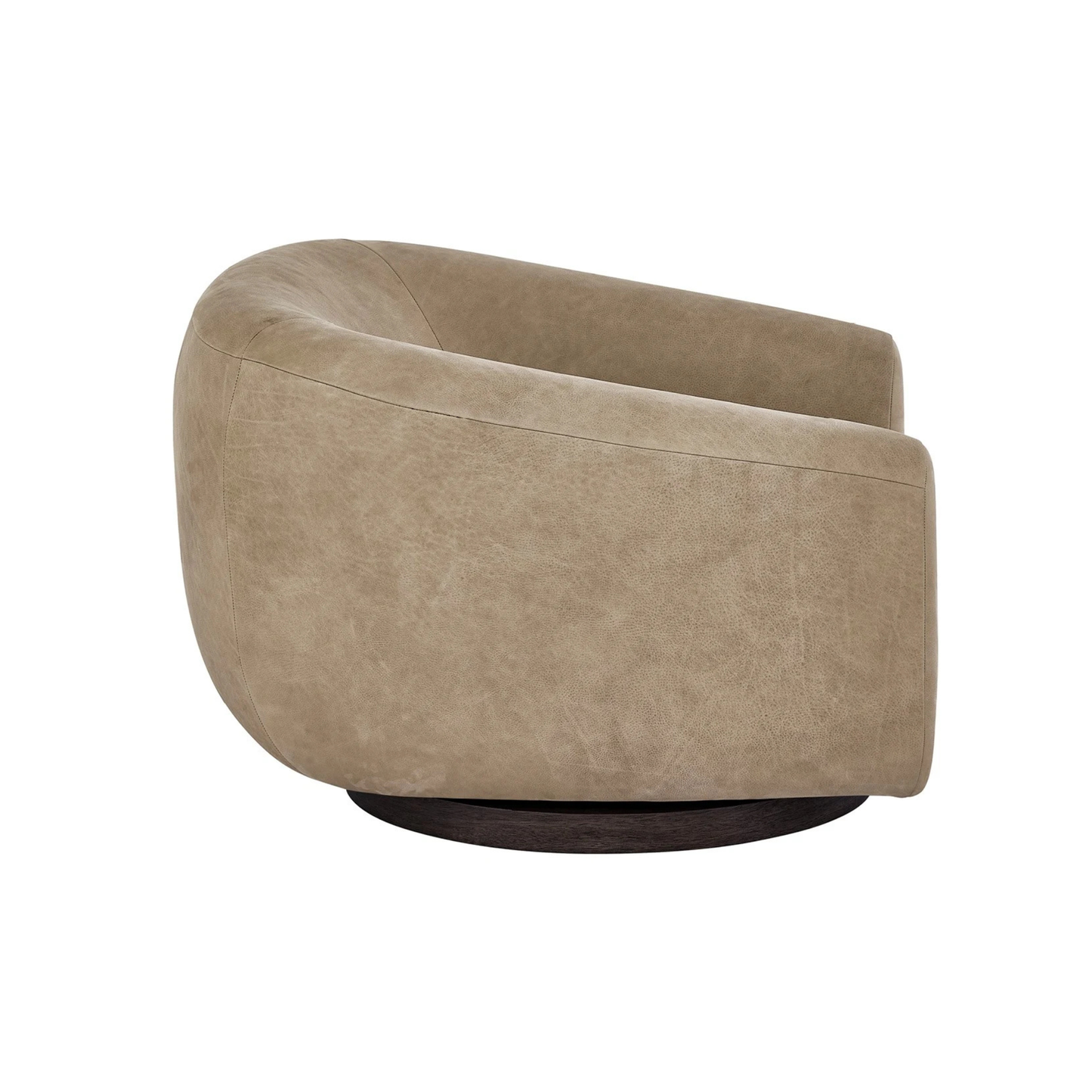 Universal Fitz Fabric And Leather Swivel Chair