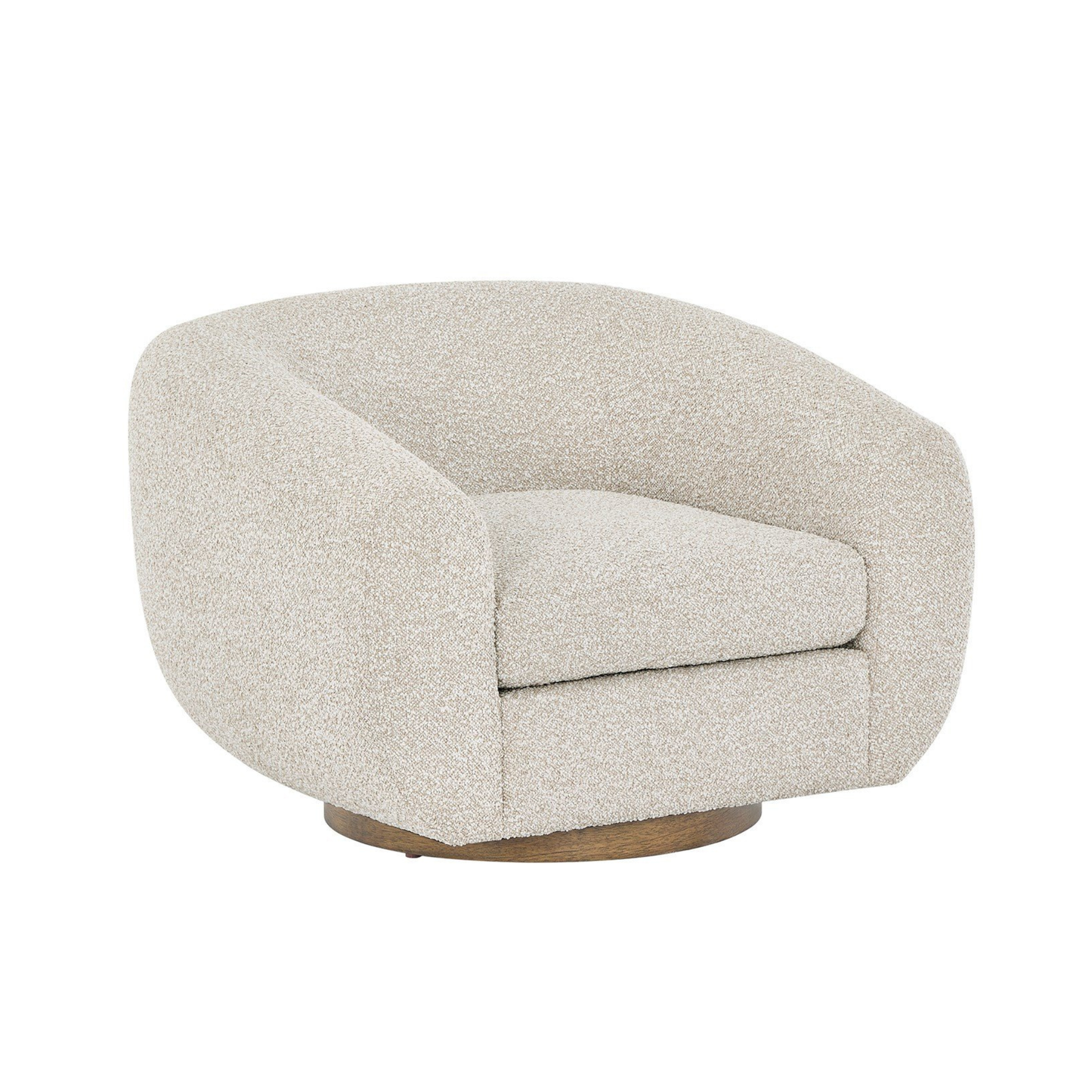 Universal Fitz Fabric And Leather Swivel Chair