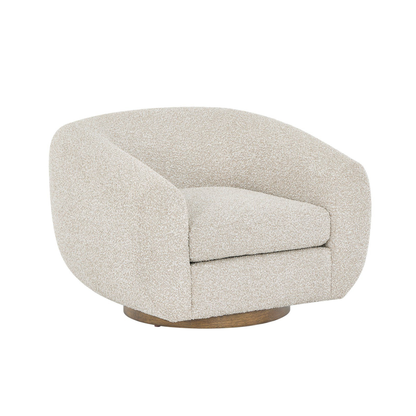 Universal Fitz Fabric And Leather Swivel Chair