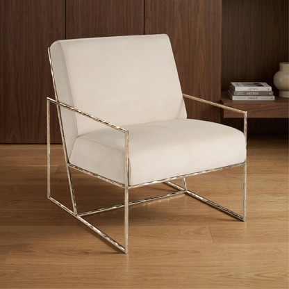 Universal Furniture Bastian Berber Snow Fabric Chair-comfortdesignfurniture
