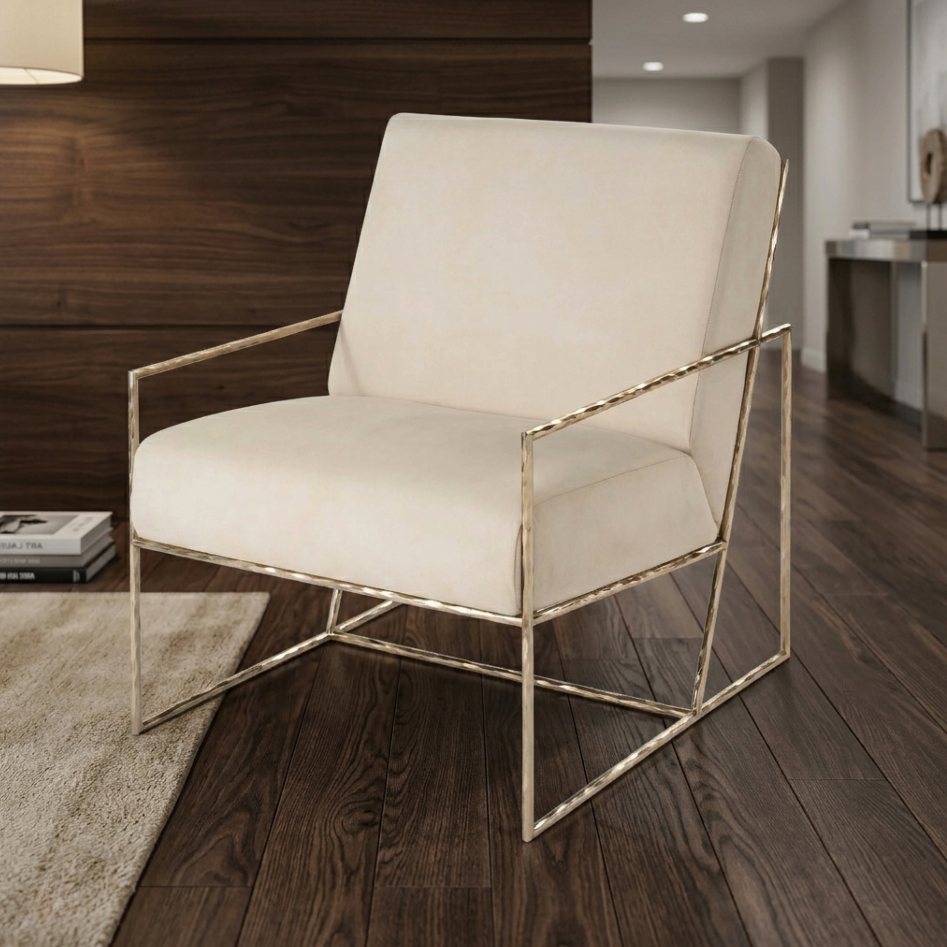 Universal Furniture Bastian Berber Snow Fabric Chair-comfortdesignfurniture