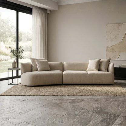 Universal Furniture Danica Fabric Sectional with Accent Pillows