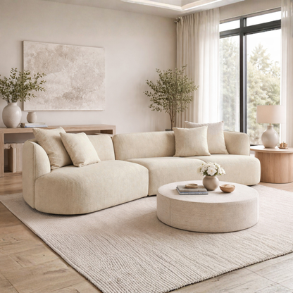 Universal Furniture Danica Fabric Sectional with Accent Pillows