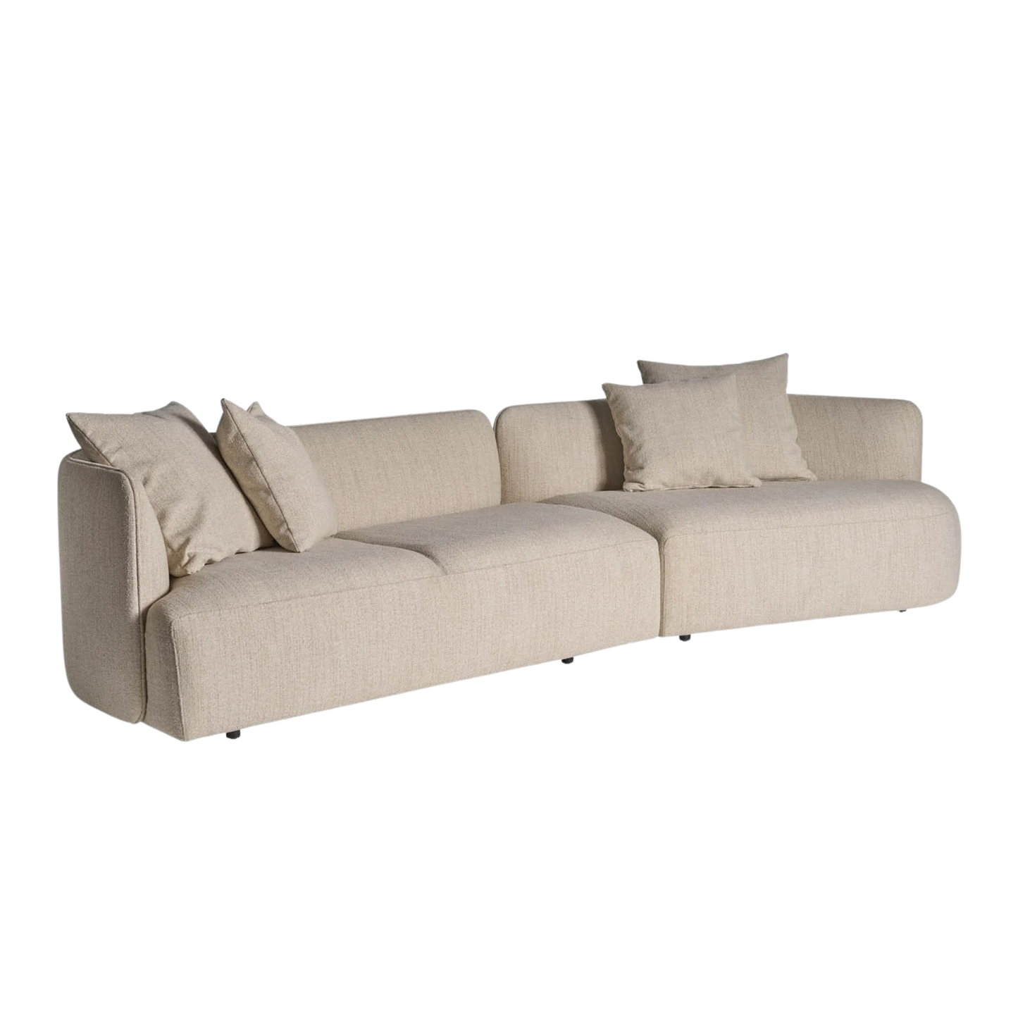 Universal Furniture Danica Fabric Sectional with Accent Pillows