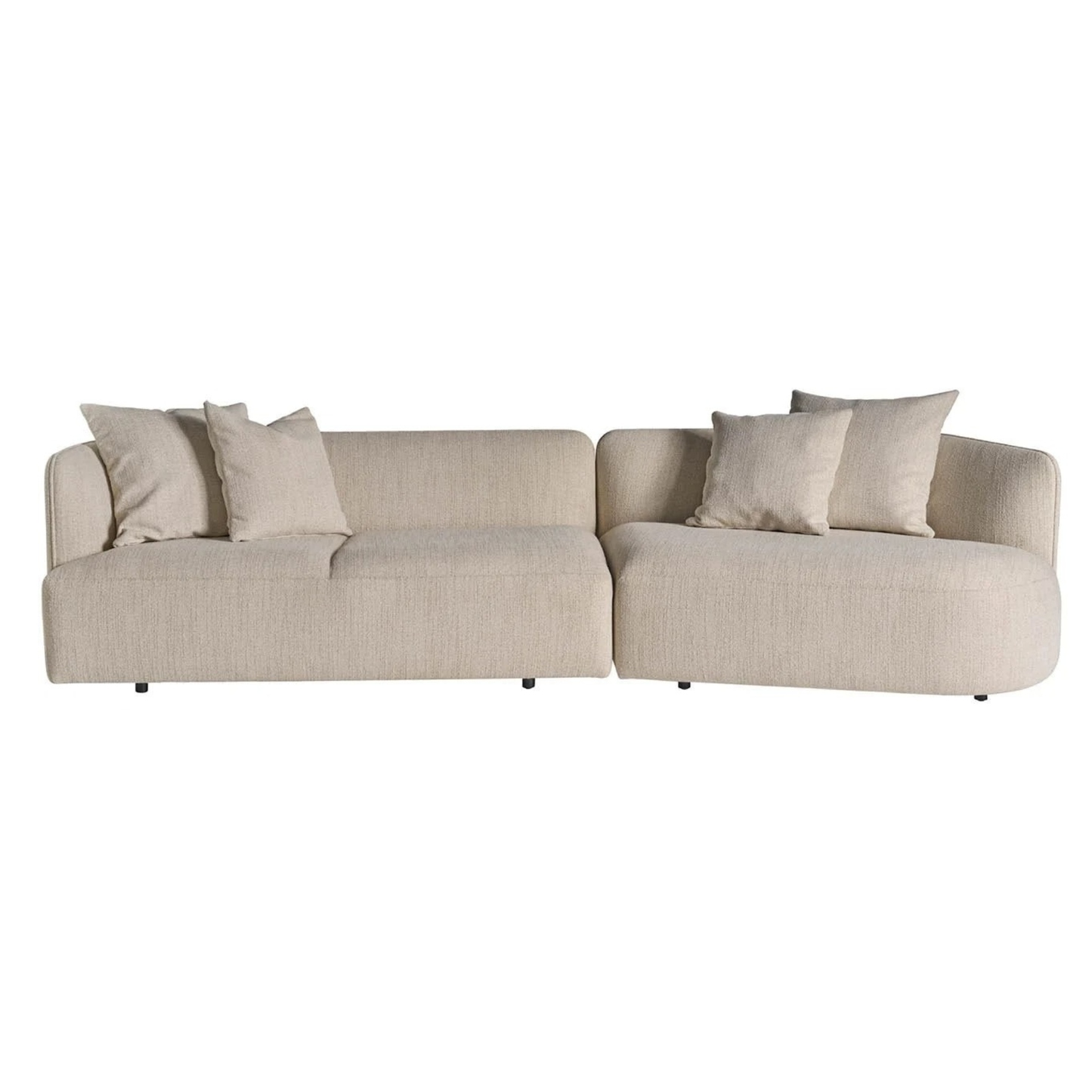 Universal Furniture Danica Fabric Sectional with Accent Pillows