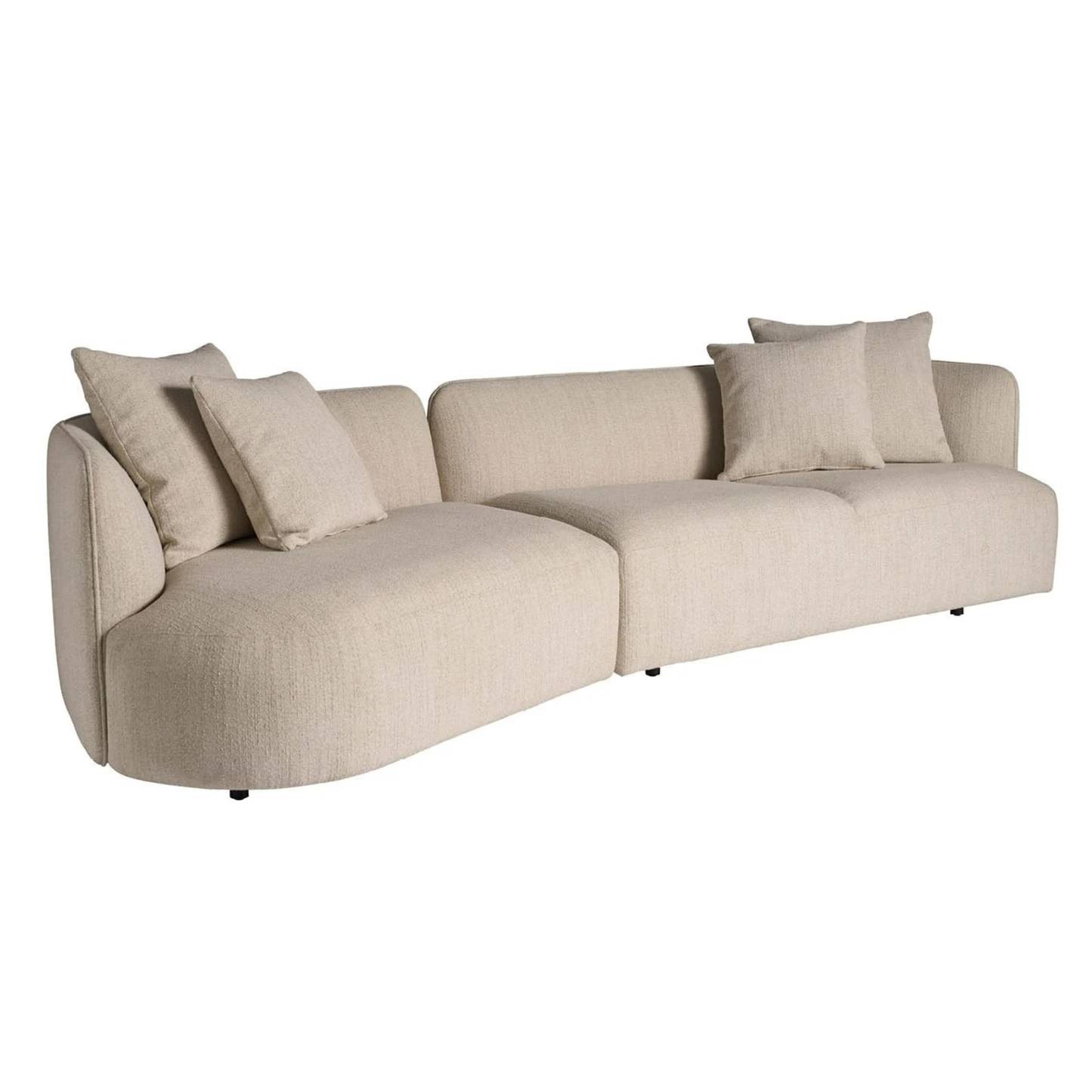 Universal Furniture Danica Fabric Sectional with Accent Pillows