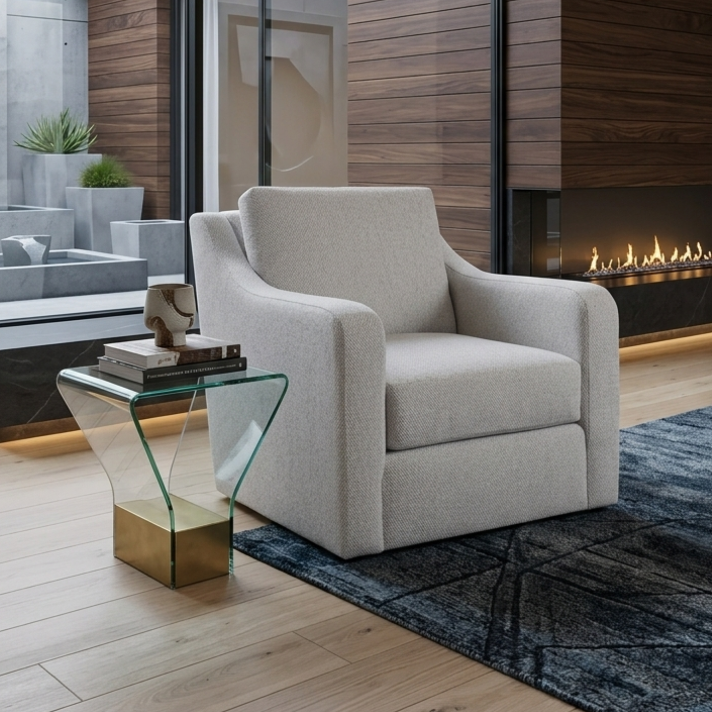 Universal Furniture Filmore Upholstered Swivel Chair-Comfort Design Furniture
