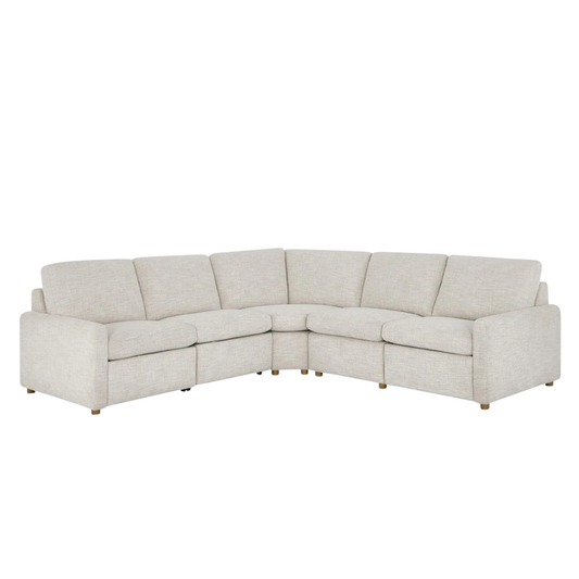 Universal  Furniture Hyde Fabric 5-Piece Power Dual Motion Reclining Sectional Sofa
