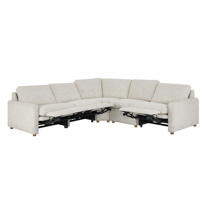 Universal  Furniture Hyde Fabric 5-Piece Power Dual Motion Reclining Sectional Sofa