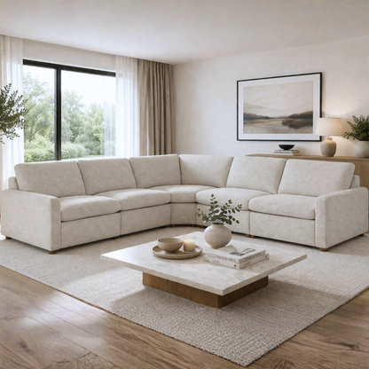 Universal  Furniture Hyde Fabric 5-Piece Power Dual Motion Reclining Sectional Sofa