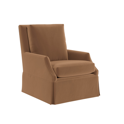 Universal Jocelyn Fabric Brown Swivel Glider Chair