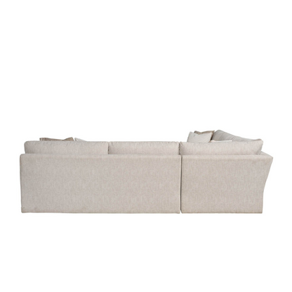 Universal Modular Hadlee Loveseat Sectional Sofa in Beige