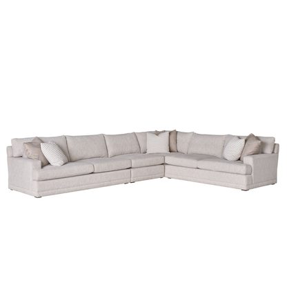 Universal Hadlee Sectional Sofa with Plush Throw Pillows