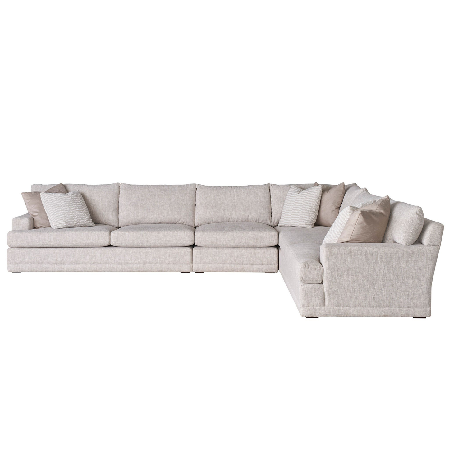 Universal Hadlee Sectional Sofa with Plush Throw Pillows