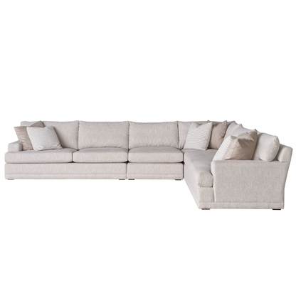 Universal Hadlee Sectional Sofa with Plush Throw Pillows