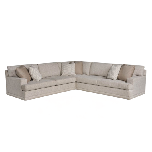 Universal Hadlee Sectional Sofa with Plush Throw Pillows