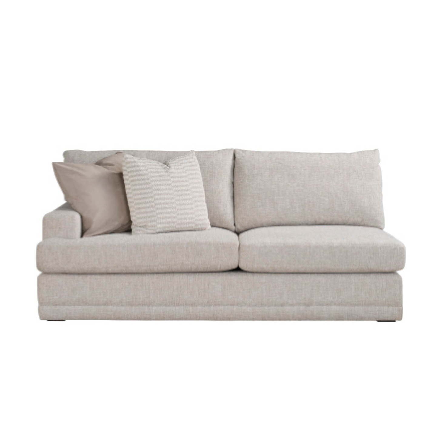 Universal Hadlee Sectional Sofa with Plush Throw Pillows