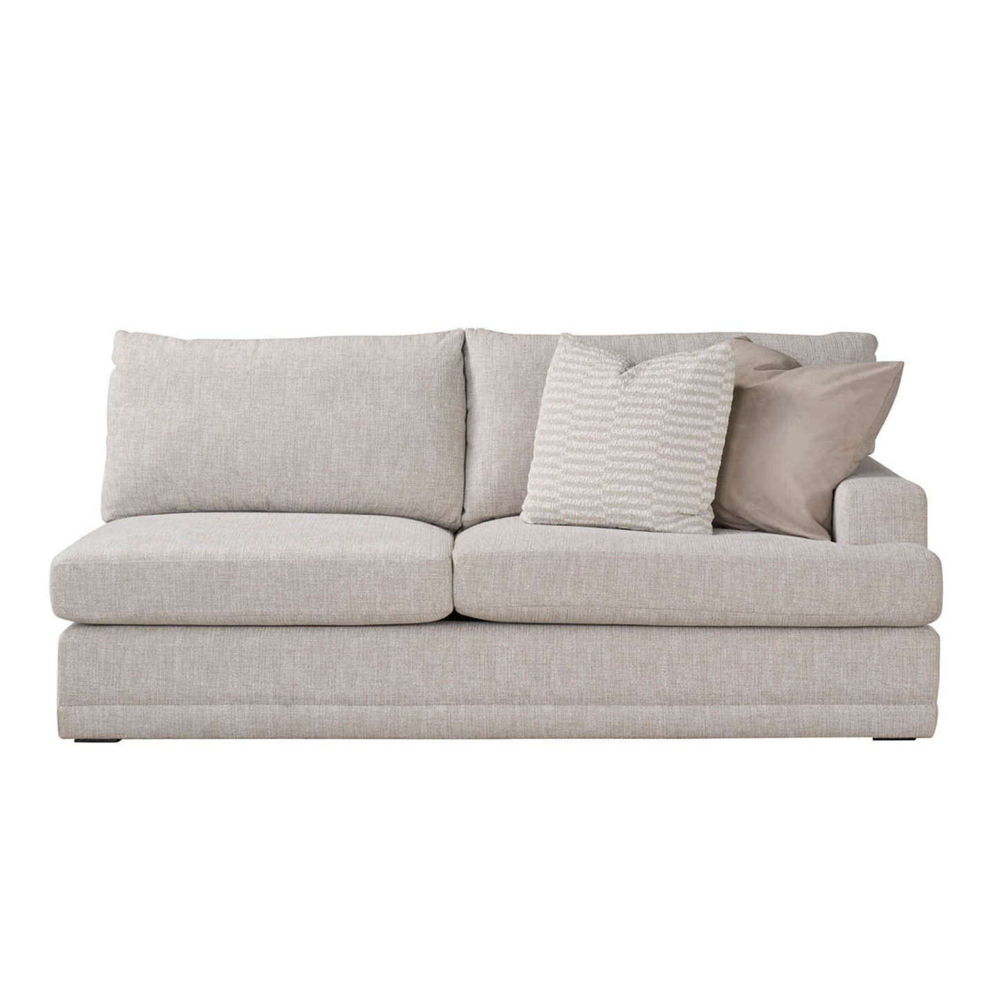 Universal Hadlee Sectional Sofa with Plush Throw Pillows