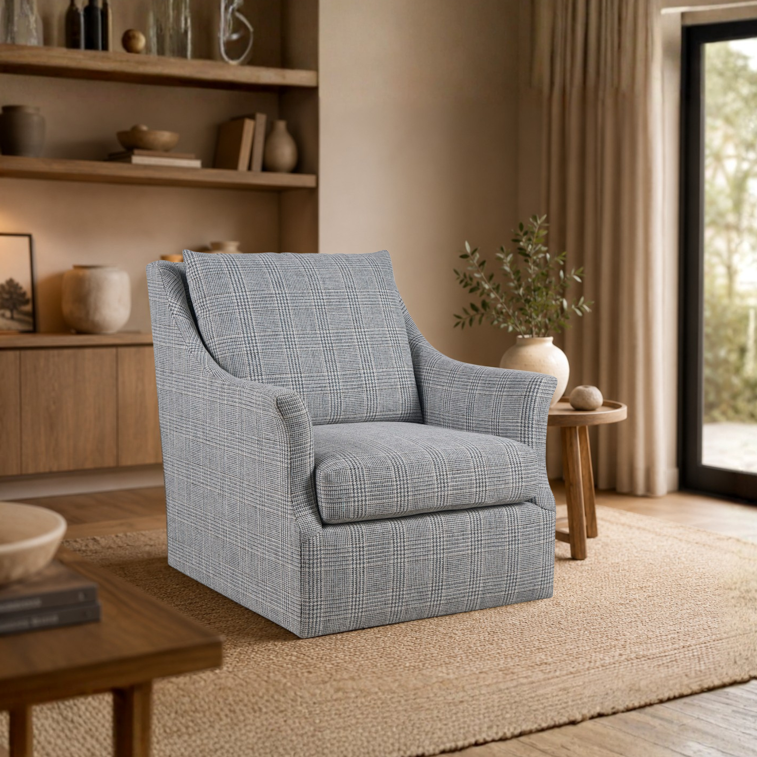 Universal Henri Fabric Swivel Chair-Comfort Design