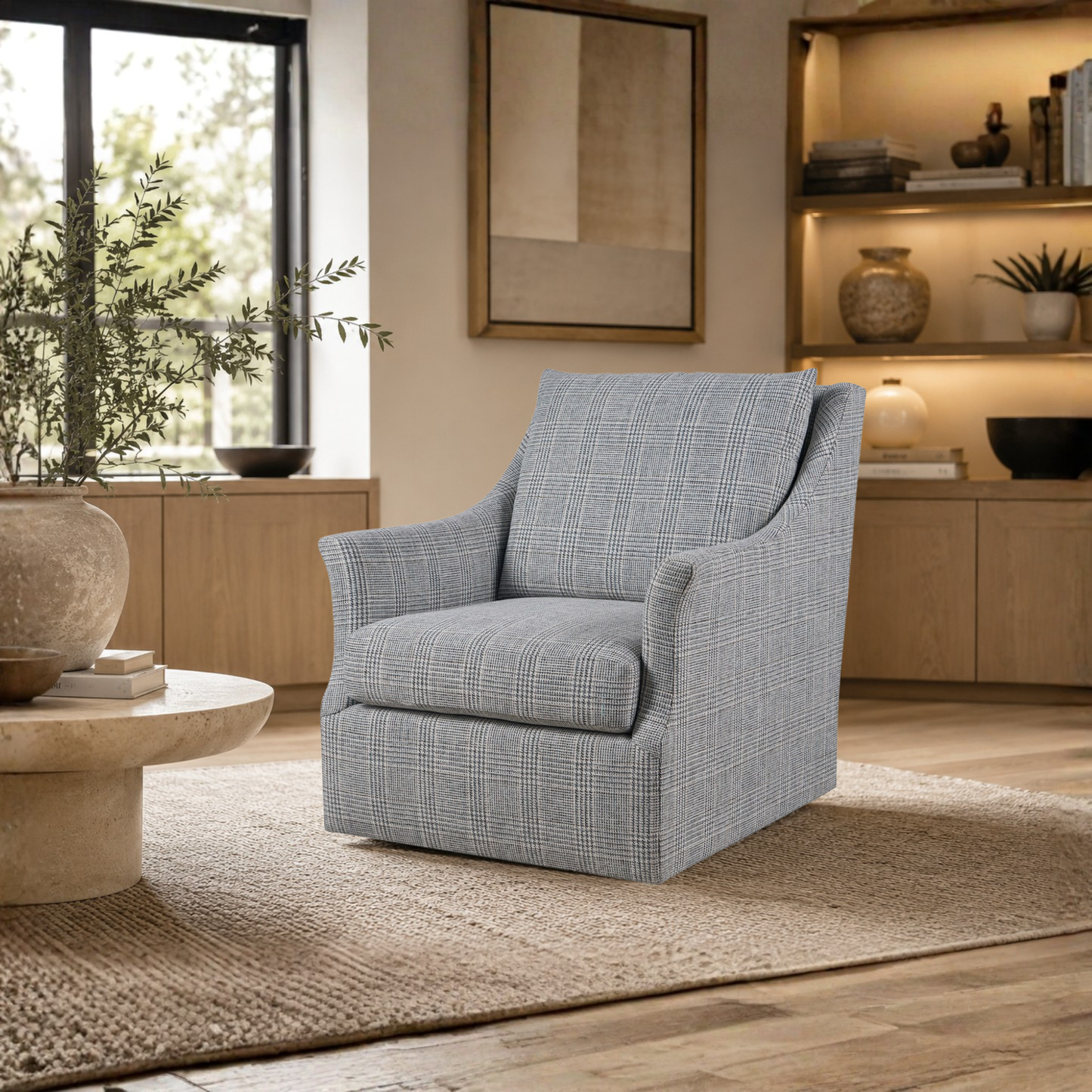 Universal Henri Fabric Swivel Chair-Comfort Design