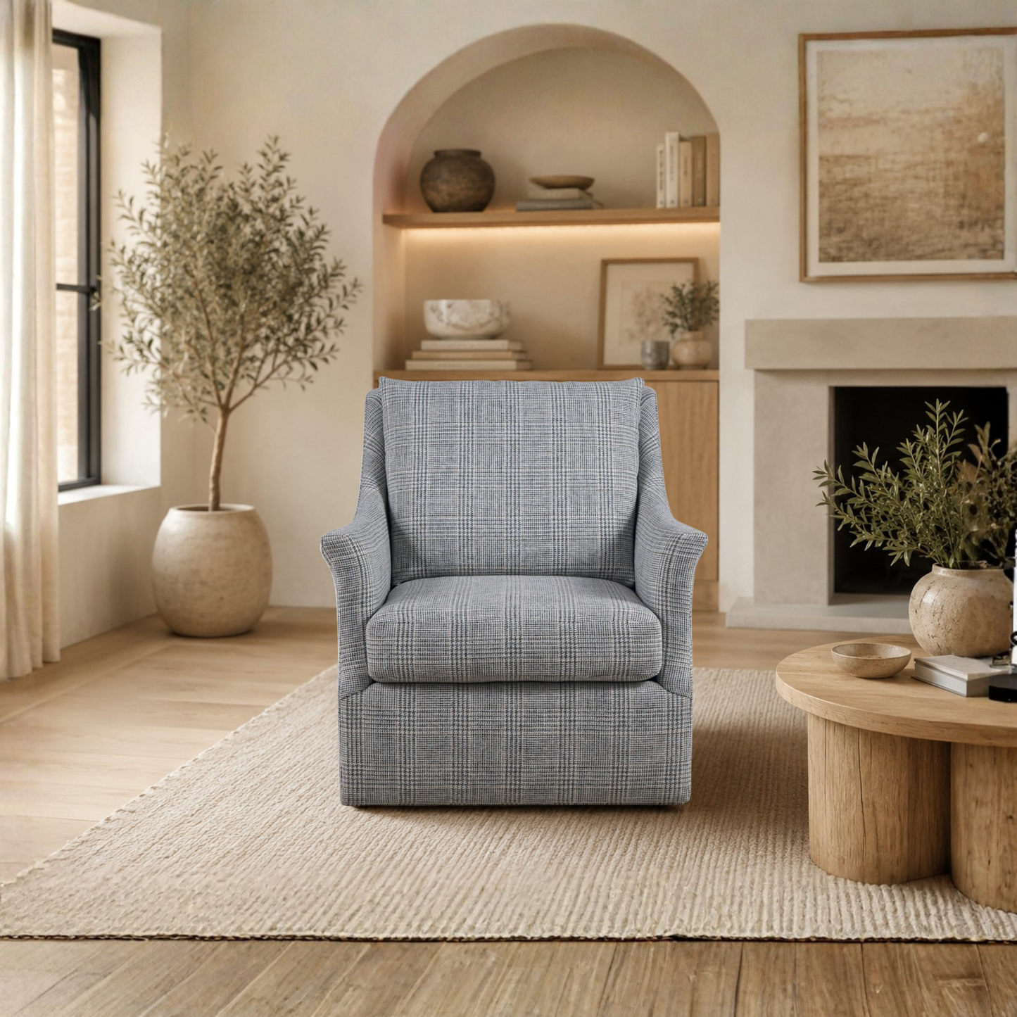Universal Henri Fabric Swivel Chair-Comfort Design