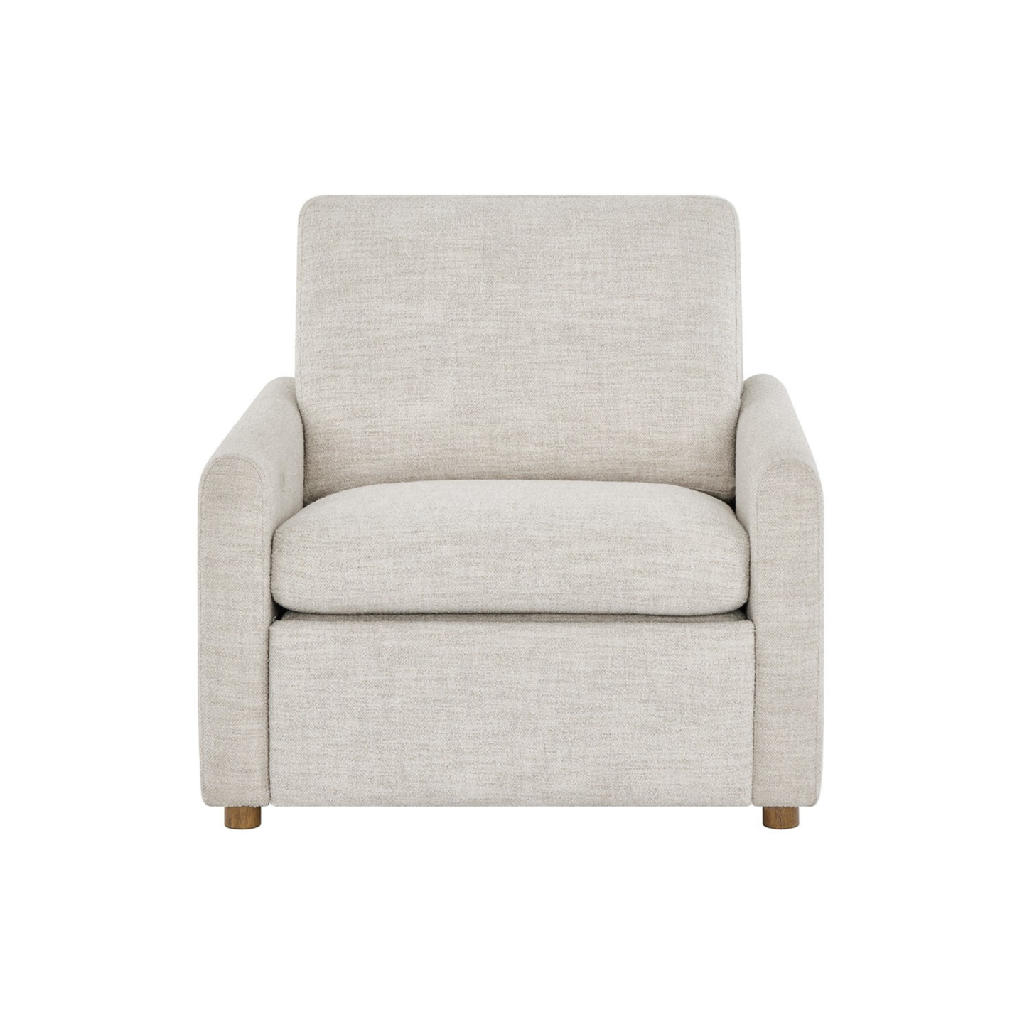 Universal Hyde Fabric Recliner Chair With Oak Base