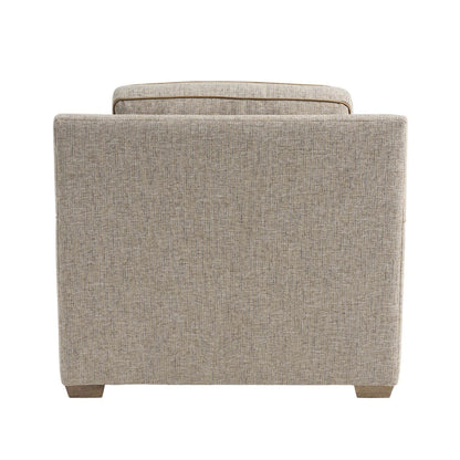 Universal Liam Fabric Brown Sofa Chair with Cushioned Back