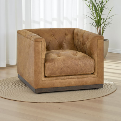Universal Quinn Moore and Giles Tufted Swivel Chair