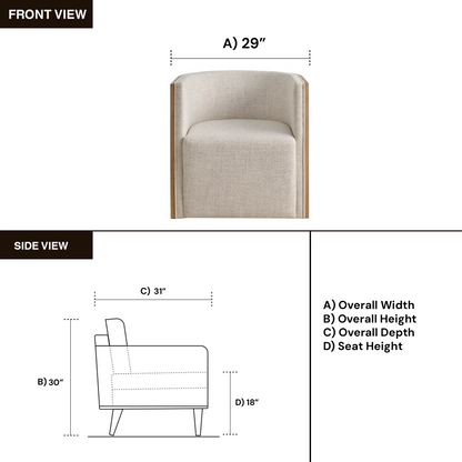 Universal Avaline Tanner Swivel Chair