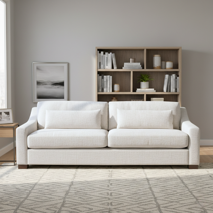 Universal Brooklyn Fabric Sofa With Throw Pillows