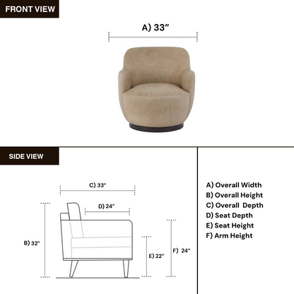 Universal Chloe Swivel Chair