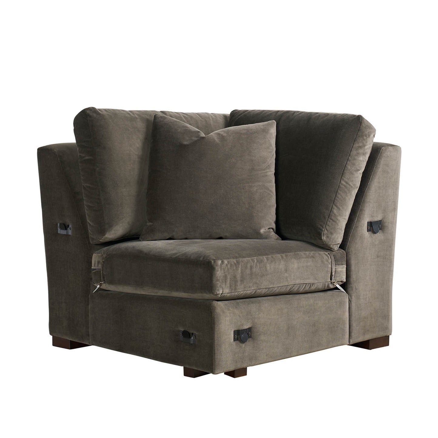 Universal Fletcher Sectional Sofa with Plush Pillows