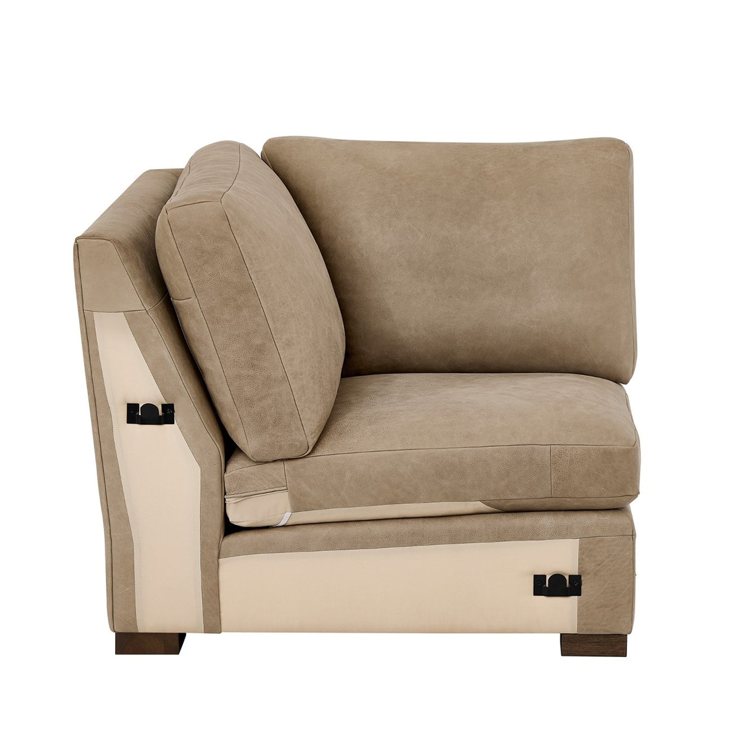 Universal Fletcher Sectional Sofa with Plush Pillows