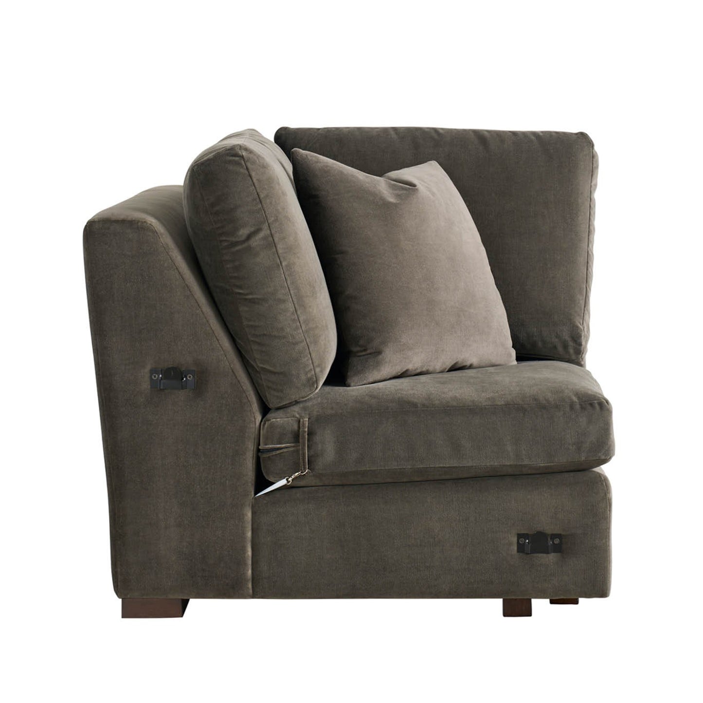 Universal Fletcher Sectional Sofa with Plush Pillows