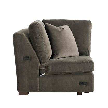 Universal Fletcher Sectional Sofa with Plush Pillows