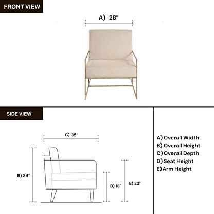 Universal Furniture Bastian Berber Snow Fabric Chair-comfortdesignfurniture