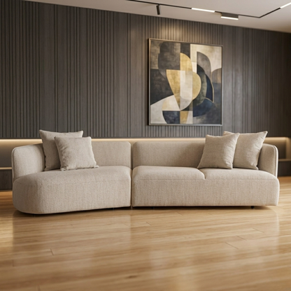 Universal Furniture Danica Fabric Sectional with Accent Pillows