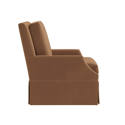 Universal Jocelyn Fabric Brown Swivel Glider Chair