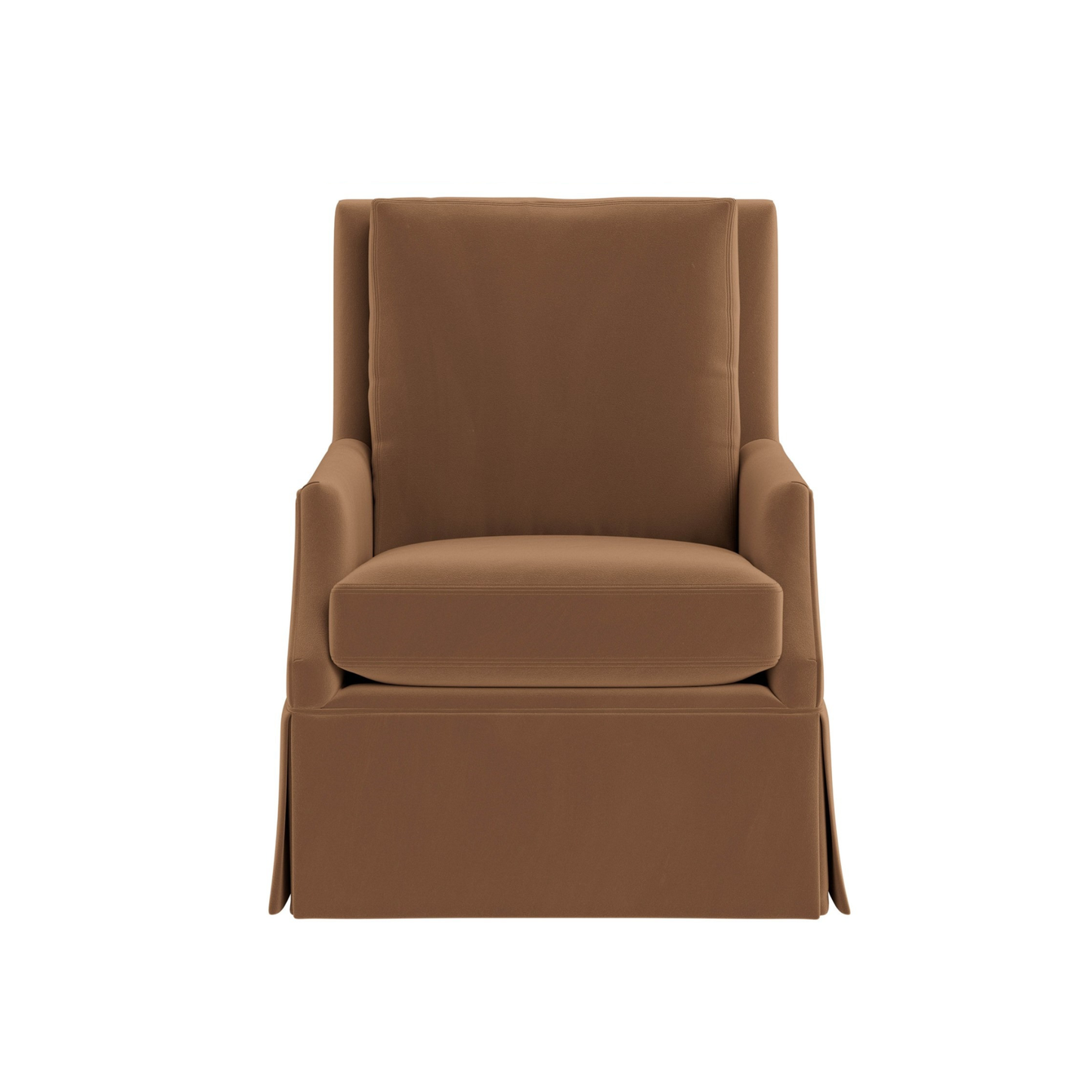Universal Jocelyn Fabric Brown Swivel Glider Chair