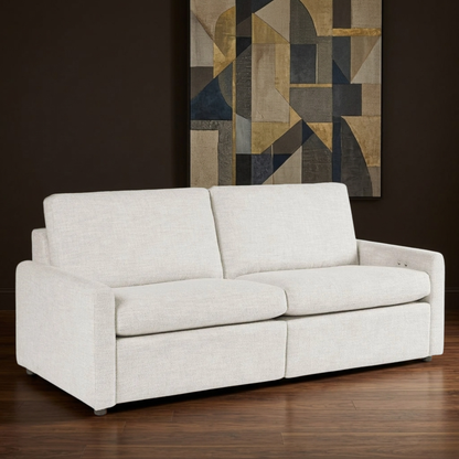 Universal Hyde Fabric Recliner Sofa with Deep Cushions