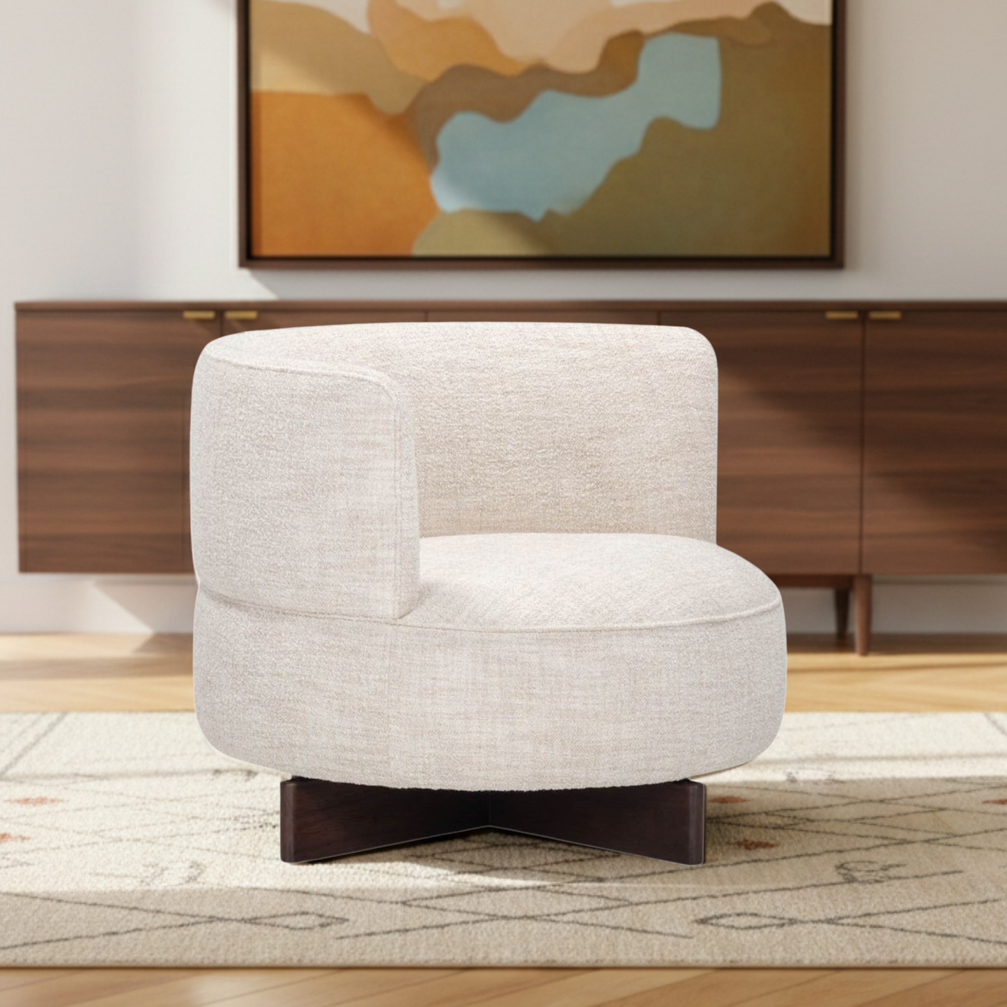 Universal Kori Lounge Fabric Swivel Chair