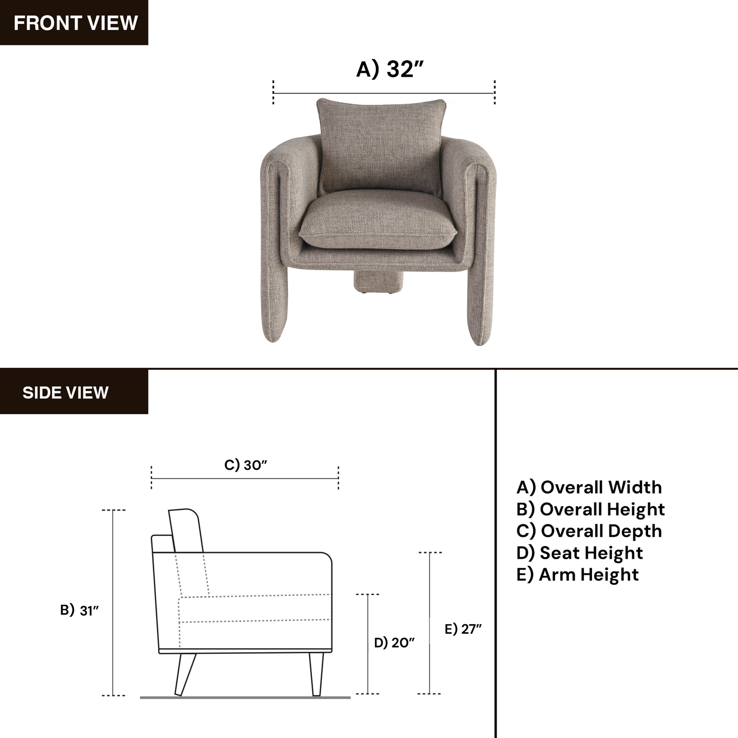 Universal Modern Arlo Accent Chair