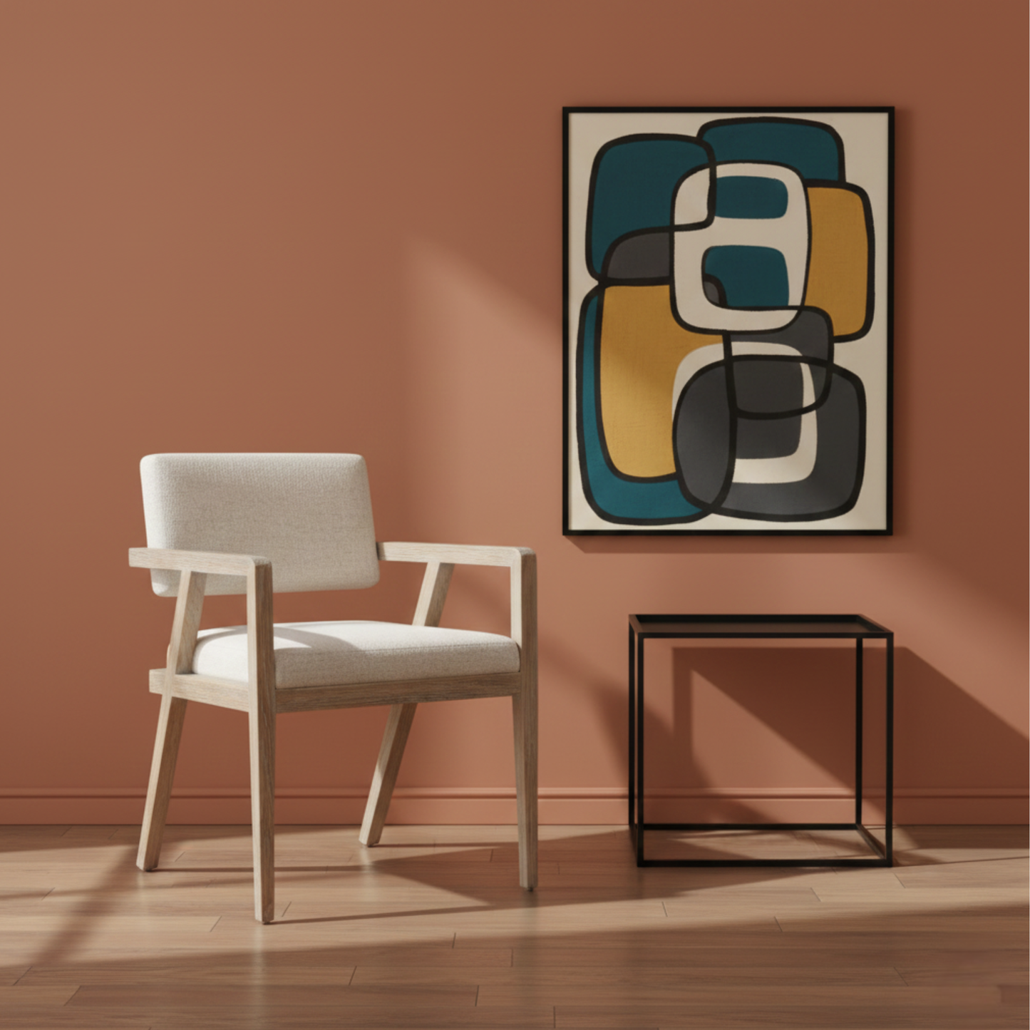 Universal Modern Desert Monique Linen Arm Chair