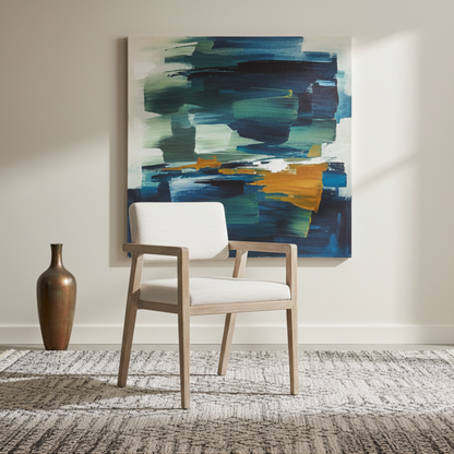 Universal Modern Desert Monique Linen Arm Chair