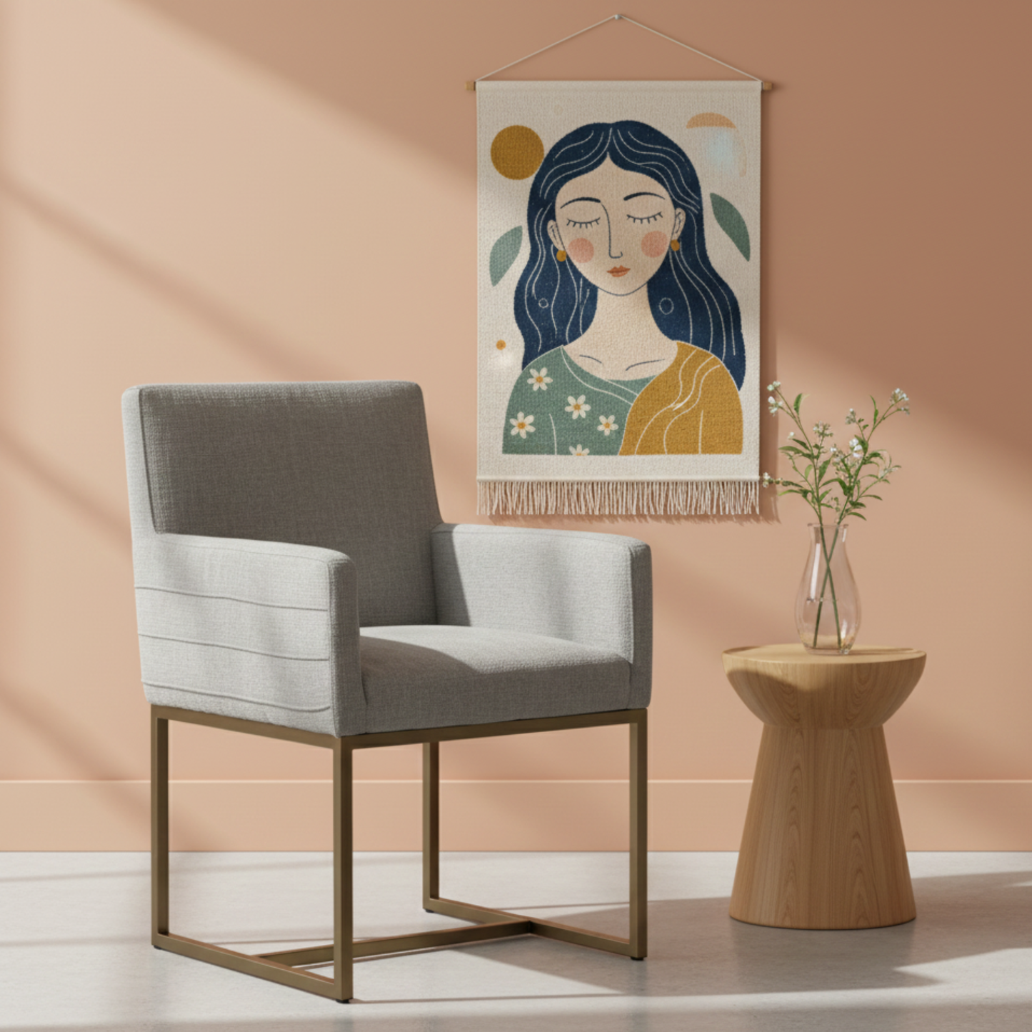 Universal Modern Metal Construction Cooper Arm Chair