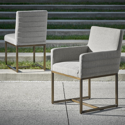 Universal Modern Metal Construction Cooper Arm Chair