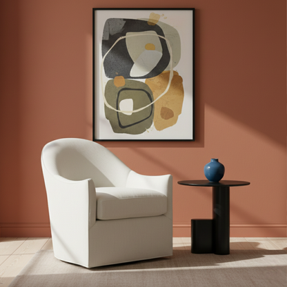 Universal Roscoe Fabric Swivel Accent Chair