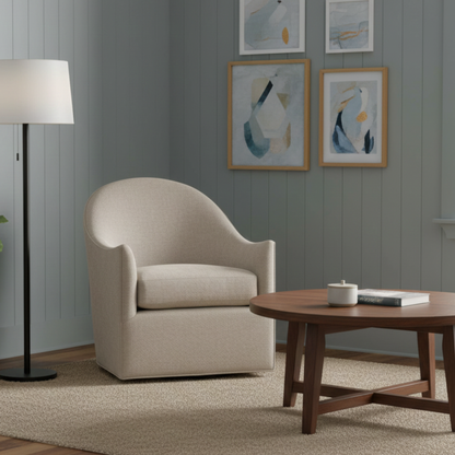 Universal Roscoe Fabric Swivel Accent Chair
