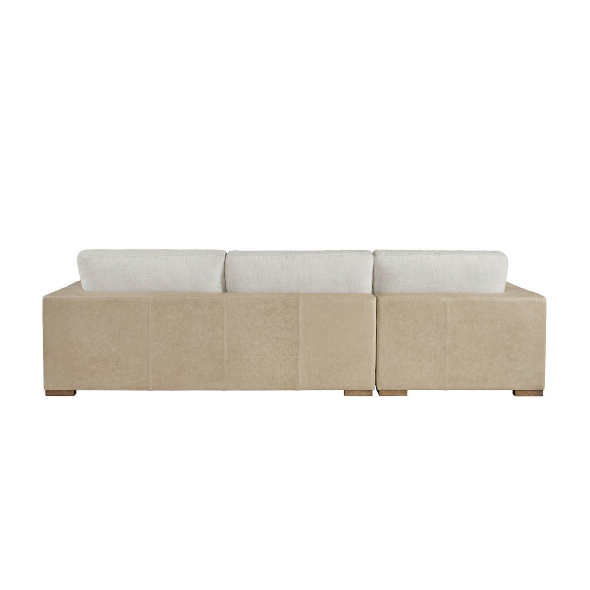 Back view of Universal Shelborne Chaise LAF Loveseat RAF 2-Piece Sofa-Comfort Furniture